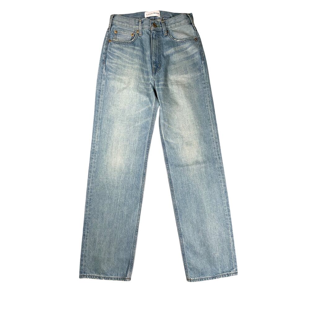 Tu Es Mon Tresor Emerald Jean Womens Size 25 High Rise Straight Boyfriend Fit - Picture 3 of 10